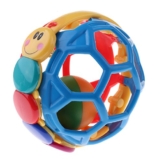 MagiDeal Baby Lochball mit Rassel Greifball Greifling Motorikball Glockenball Pädagogisches Spielzeug - 10cm - 1